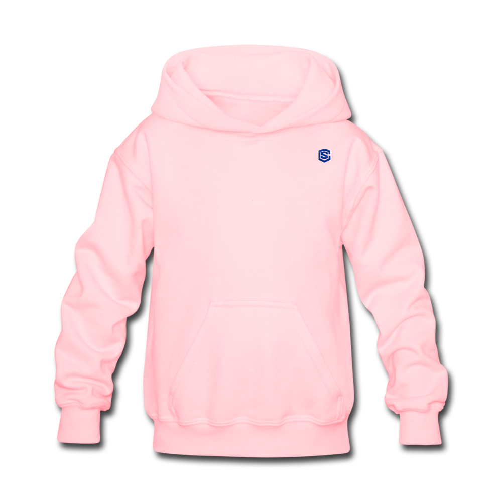 Kids' Hoodie WITH BLUE LOGO - pink