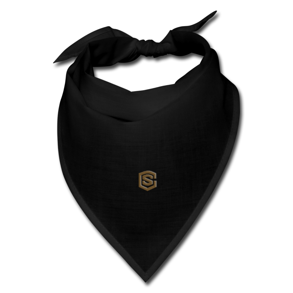 Bandana WITH BROWN LOGO - black
