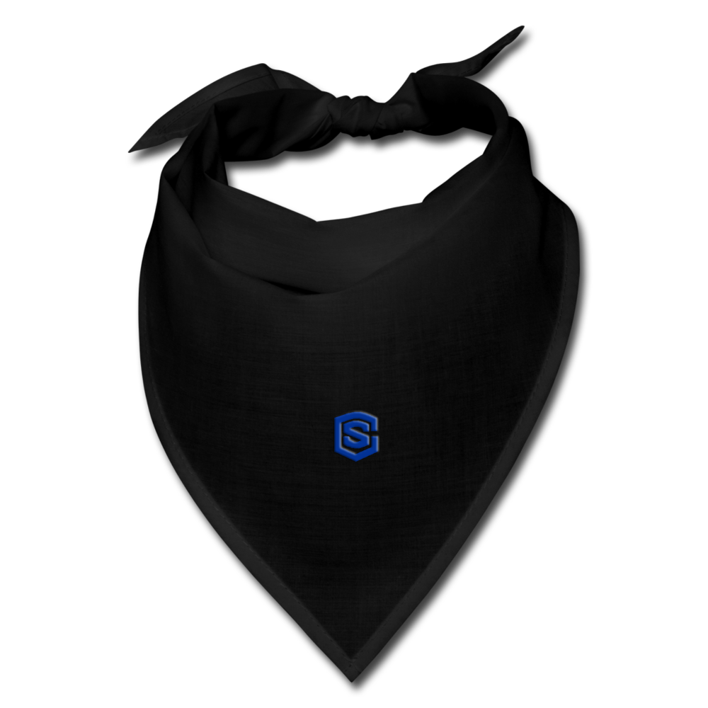 Bandana WITH BLUE LOGO - black