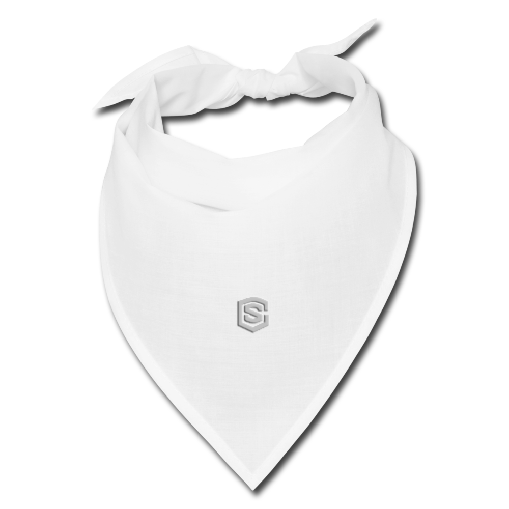 Bandana WITH SILVER LOGO - white