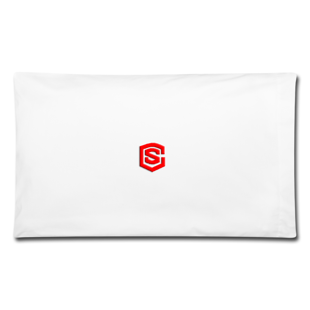 Pillowcase 32'' x 20'' WITH RED LOGO - white