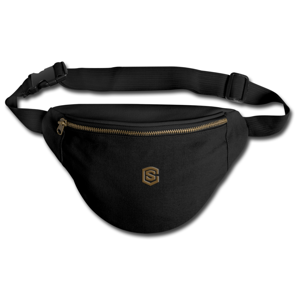 Fanny Pack | Comfort Colors 344 WITH BROWN LOGO - black