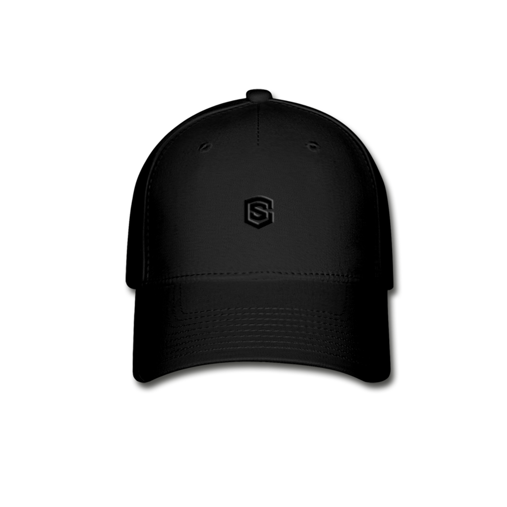 Baseball Cap WITH BLACK LOGO - black