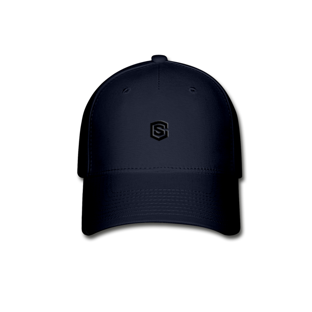 Baseball Cap WITH BLACK LOGO - navy