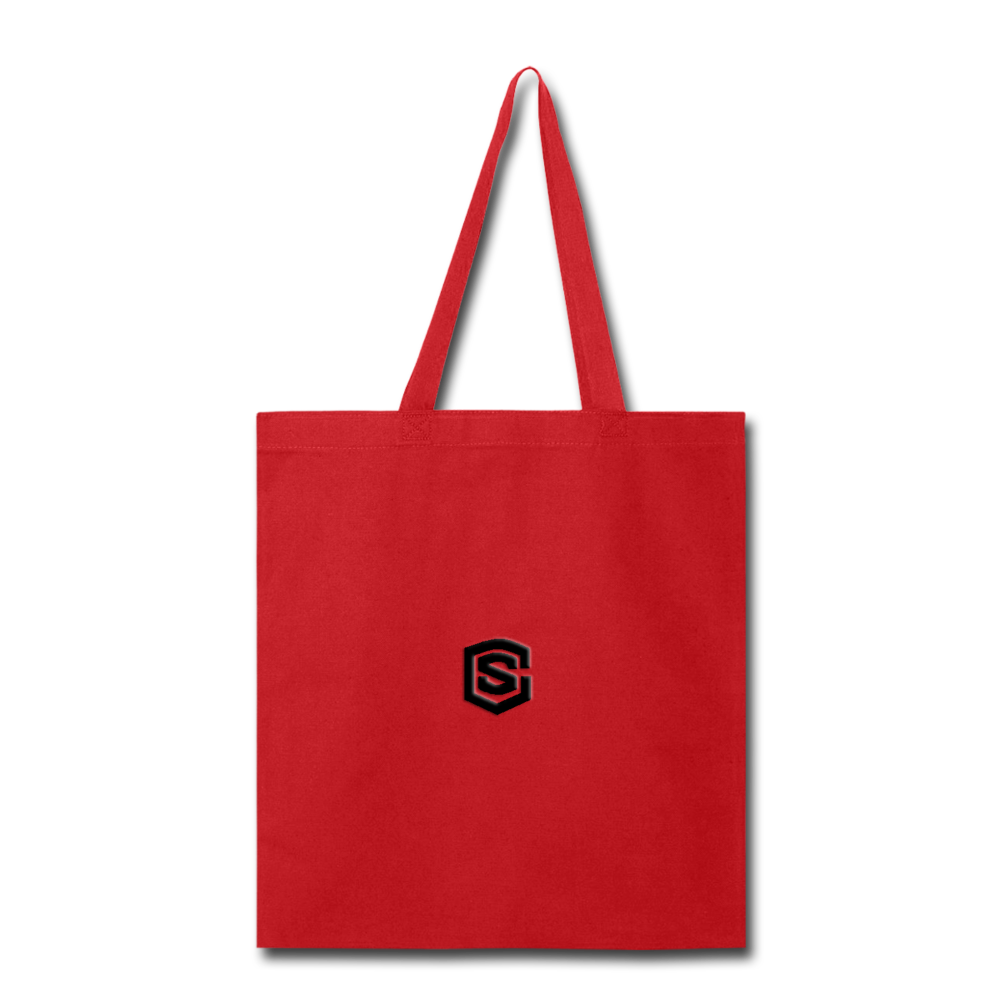 Tote Bag WITH BLACK LOGO - red