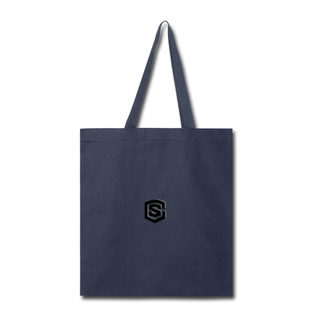 Tote Bag WITH BLACK LOGO - navy