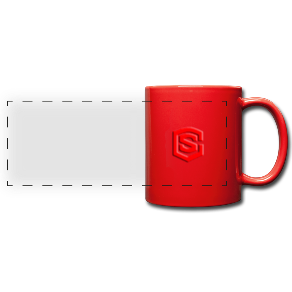 Full Color Panoramic Mug WITH RED LOGO - red