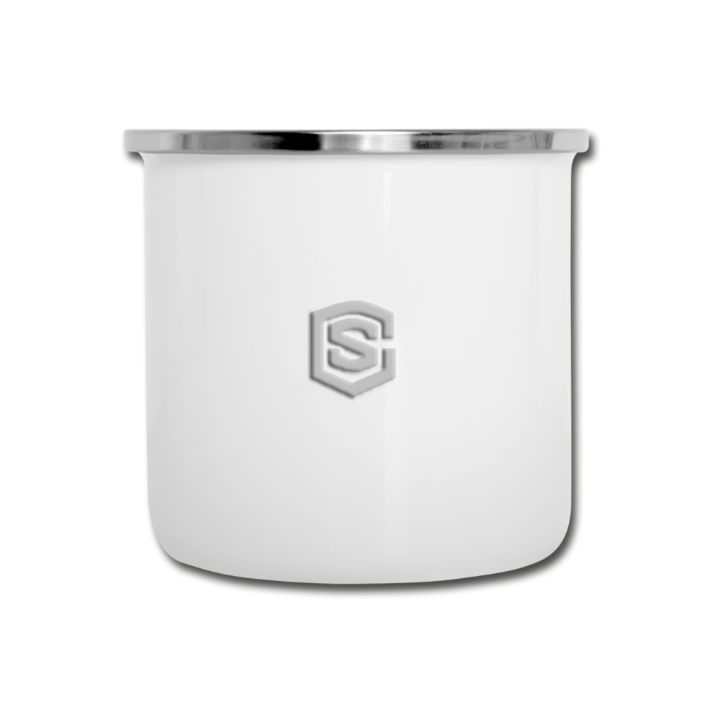 Camper Mug WITH SILIVER LOGO - white