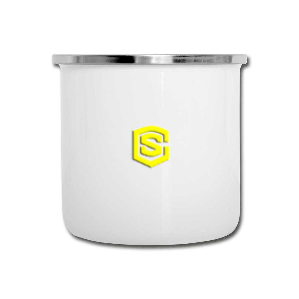 Camper Mug WITH YELLOW LOGO - white