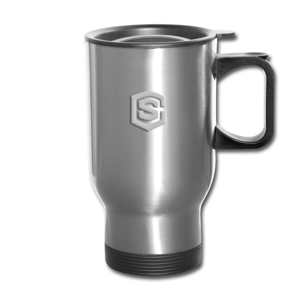 Travel Mug WITH SILIVER LOGO - silver