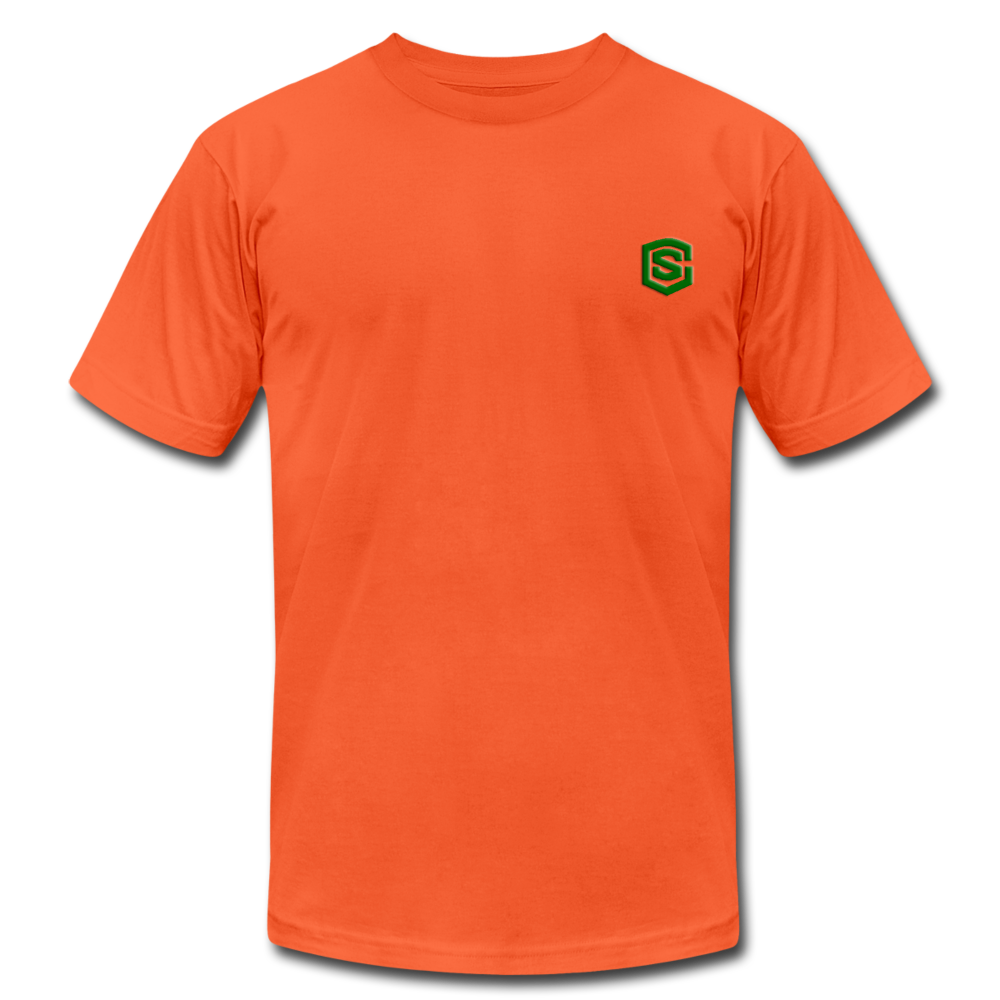 Unisex Jersey T-Shirt by Bella + Canvas WITH GREEN LOGO - orange