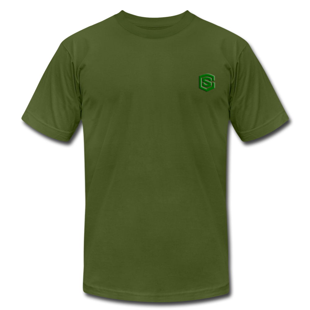 Unisex Jersey T-Shirt by Bella + Canvas WITH GREEN LOGO - olive