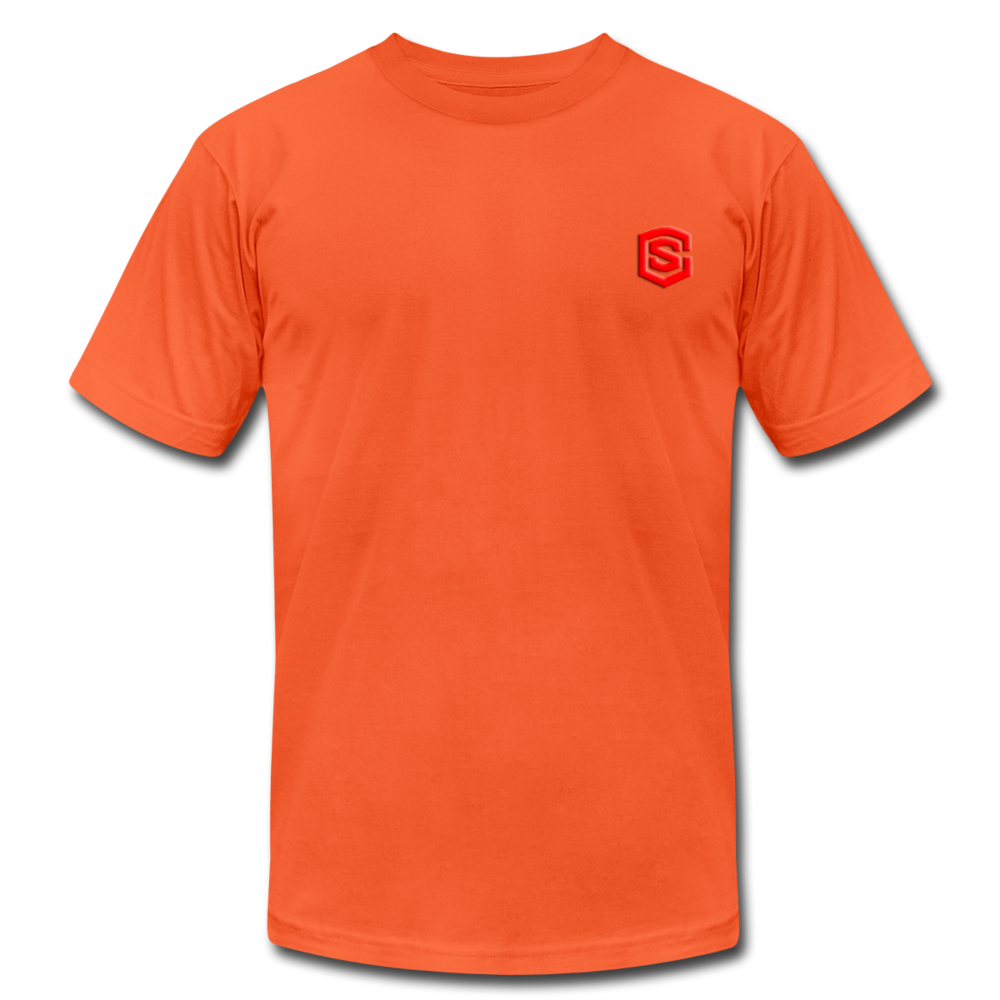 Unisex Jersey T-Shirt by Bella + Canvas WITH RED LOGO - orange