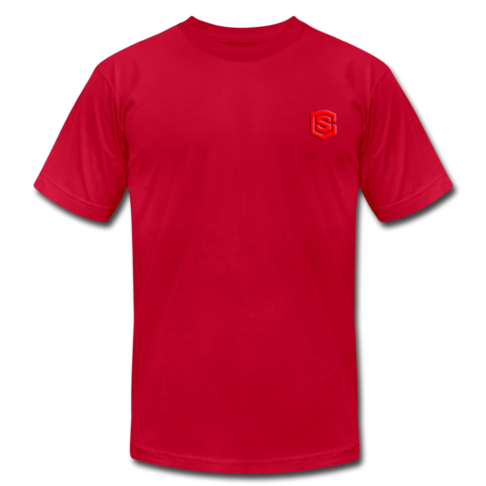 Unisex Jersey T-Shirt by Bella + Canvas WITH RED LOGO - red