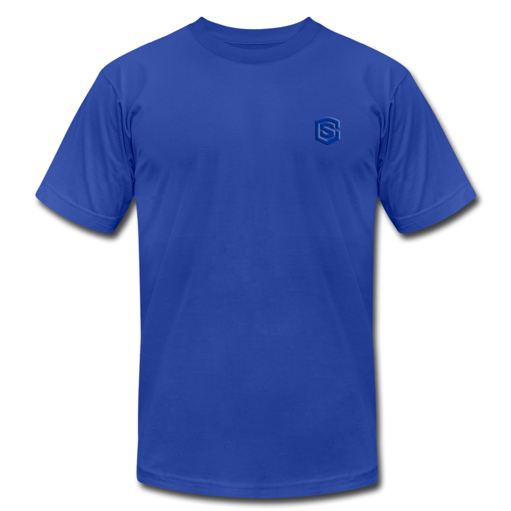 Unisex Jersey T-Shirt by Bella + Canvas WITH BLUE LOGO - royal blue