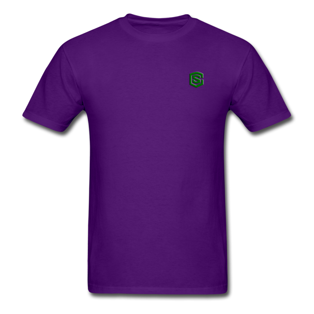 Unisex Classic T-Shirt WITH GREEN LOGO - purple