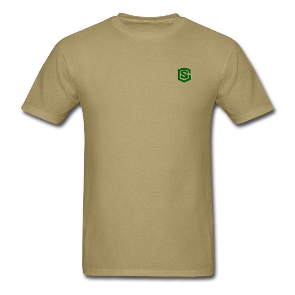 Unisex Classic T-Shirt WITH GREEN LOGO - khaki