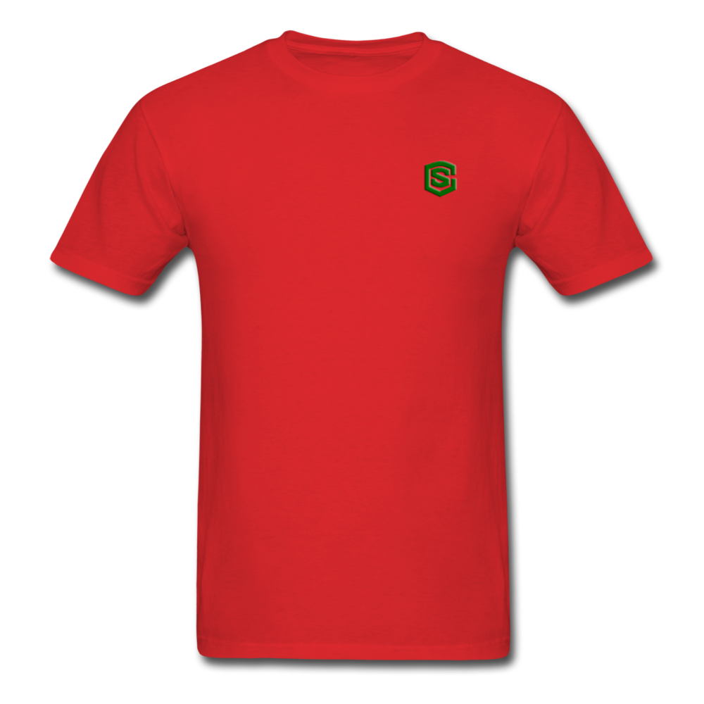 Unisex Classic T-Shirt WITH GREEN LOGO - red