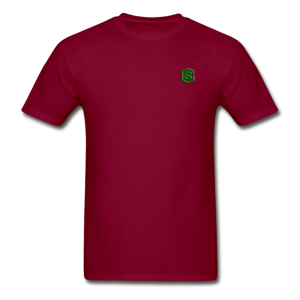 Unisex Classic T-Shirt WITH GREEN LOGO - burgundy