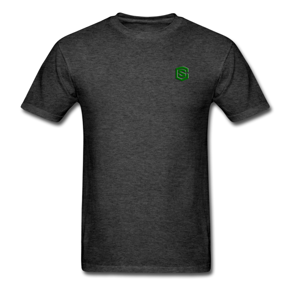 Unisex Classic T-Shirt WITH GREEN LOGO - heather black