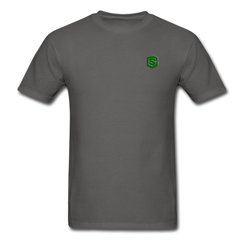 Unisex Classic T-Shirt WITH GREEN LOGO - charcoal