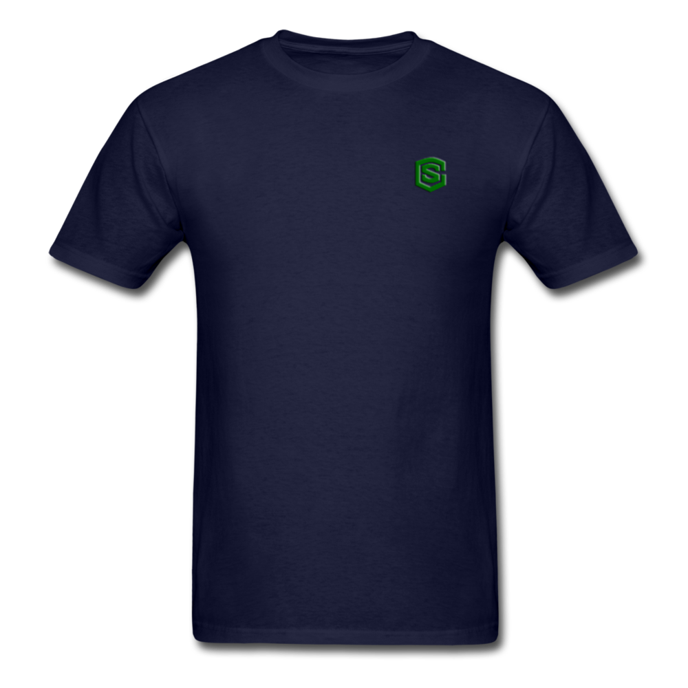 Unisex Classic T-Shirt WITH GREEN LOGO - navy