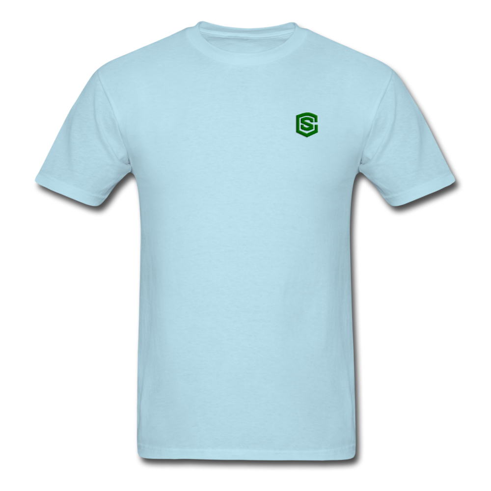 Unisex Classic T-Shirt WITH GREEN LOGO - powder blue