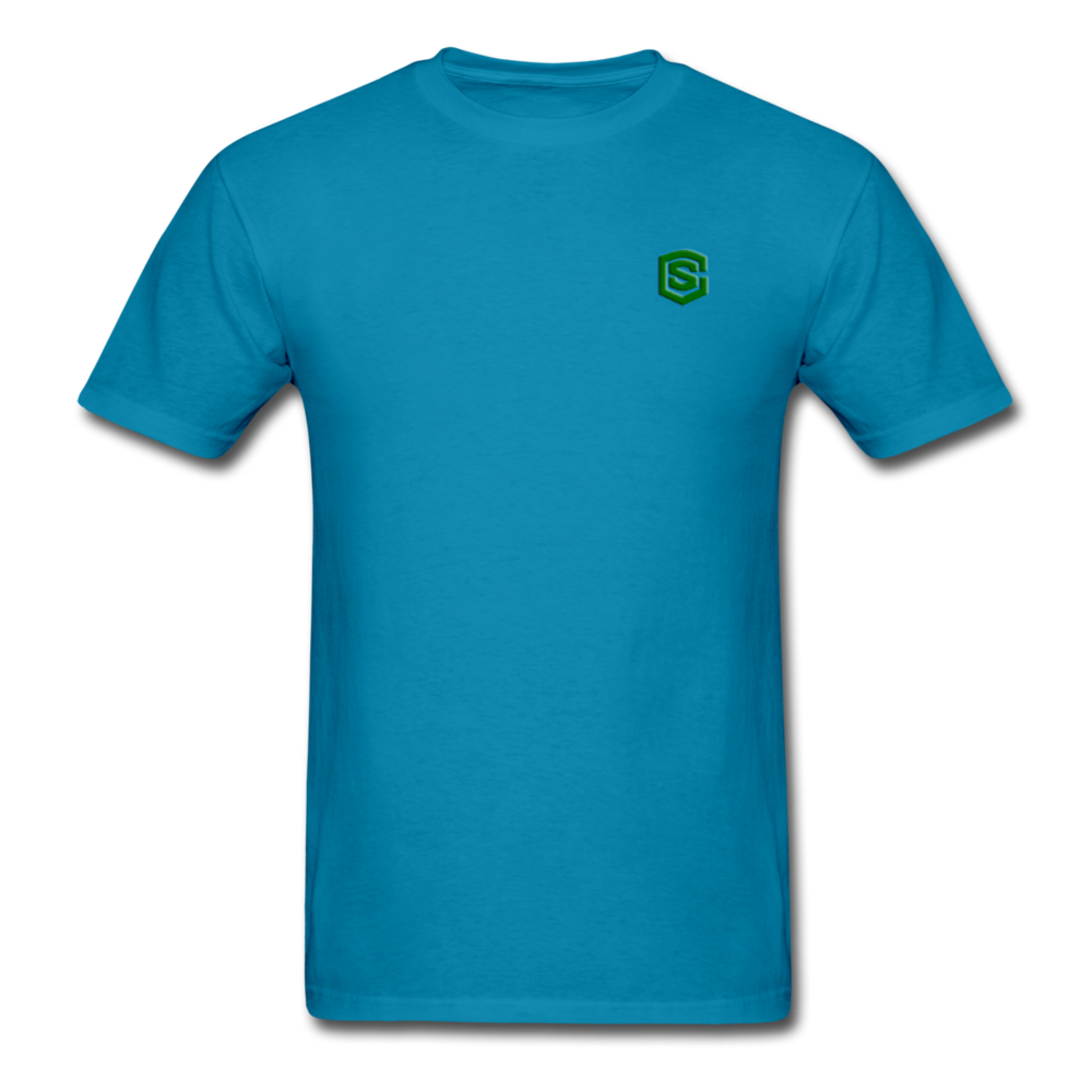 Unisex Classic T-Shirt WITH GREEN LOGO - turquoise