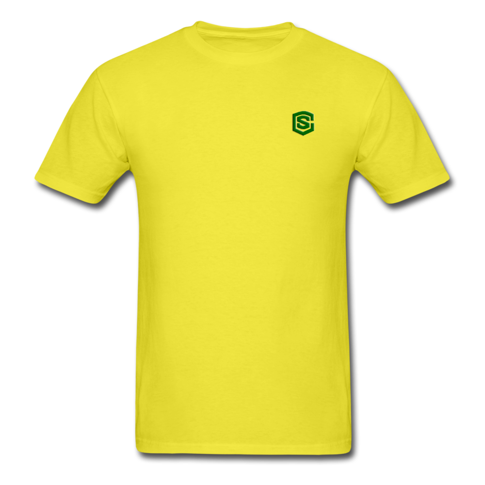 Unisex Classic T-Shirt WITH GREEN LOGO - yellow