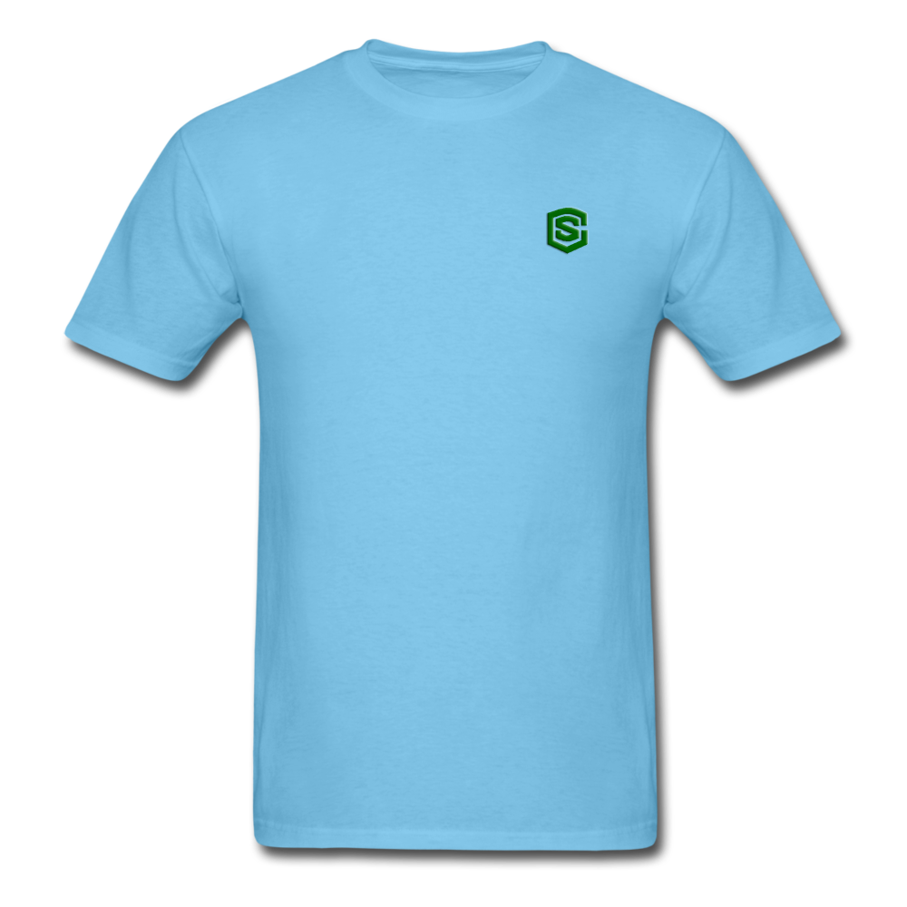 Unisex Classic T-Shirt WITH GREEN LOGO - aquatic blue