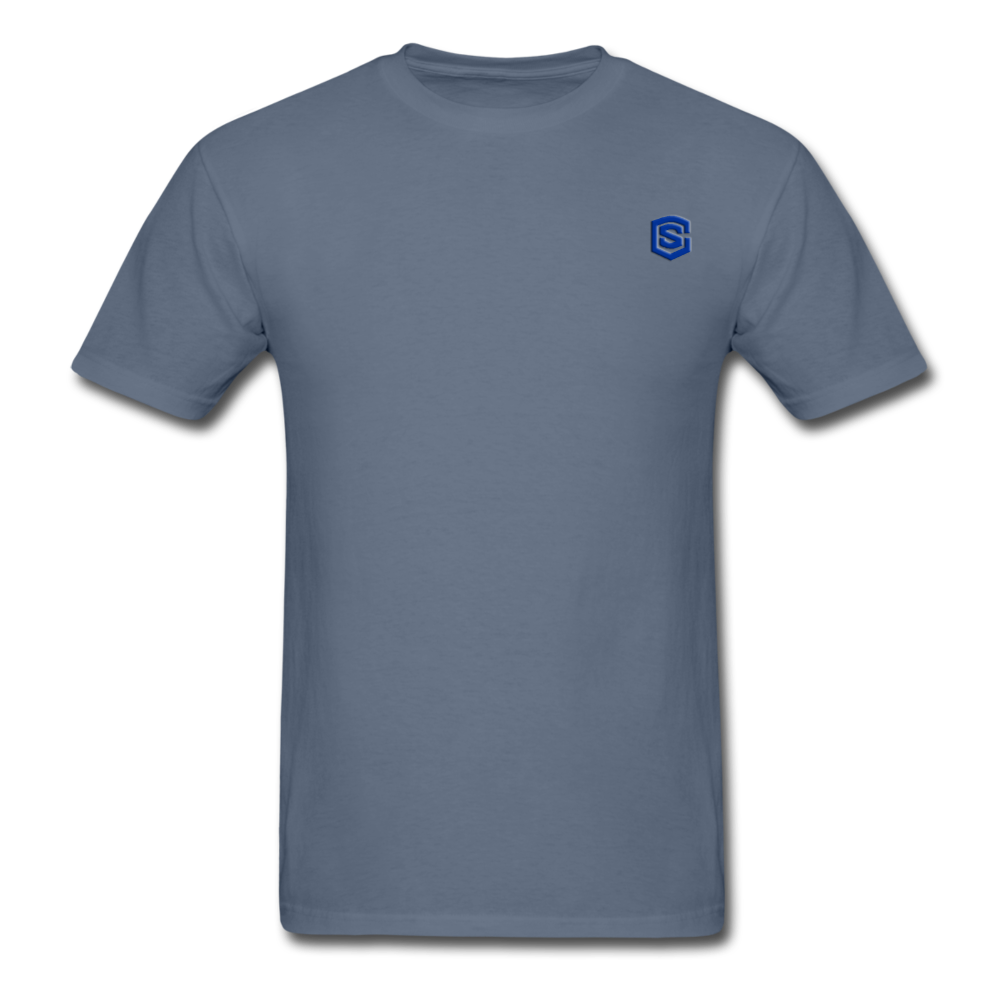 Unisex Classic T-Shirt with BLUE logo - denim