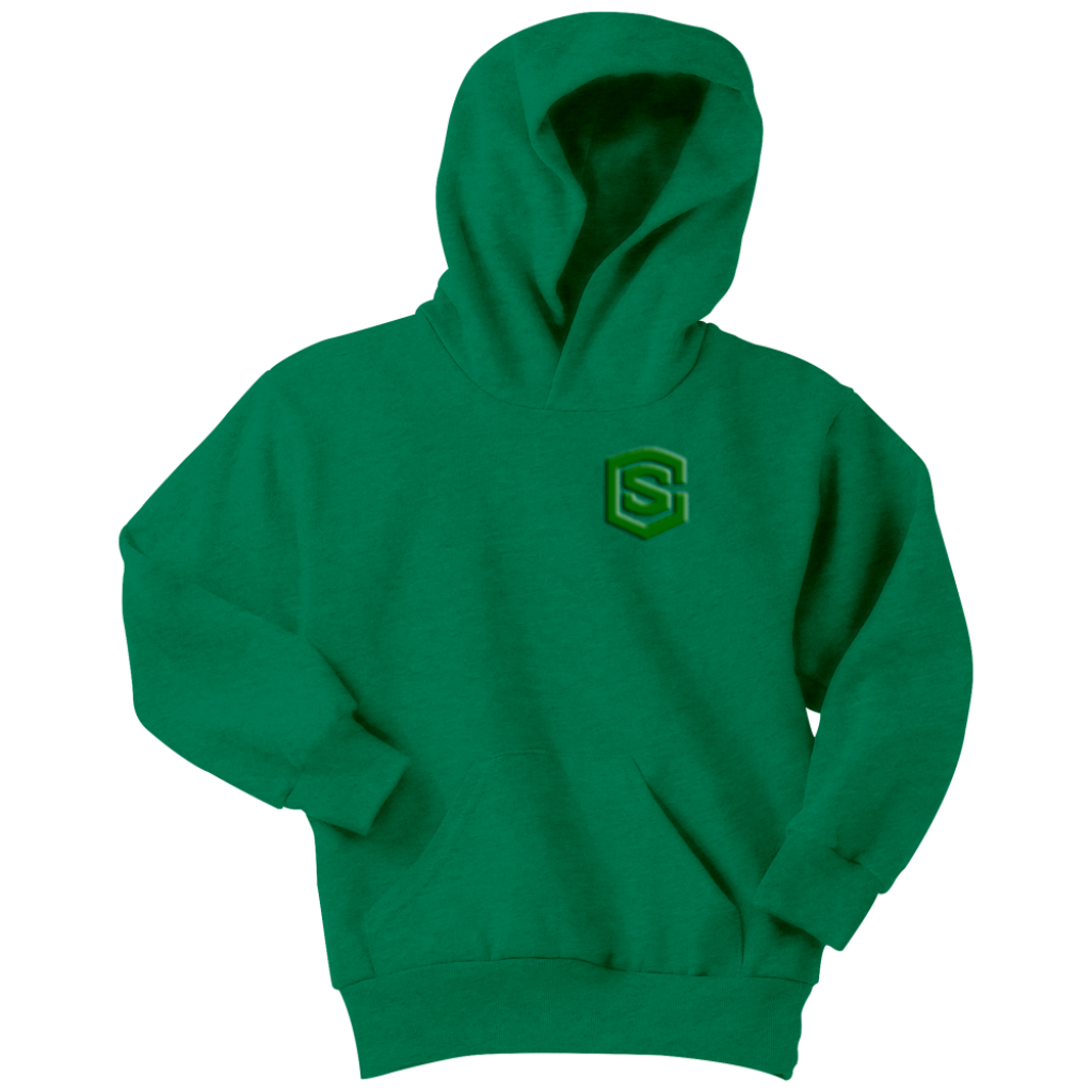 Youth Hoodie WITH GREEN LOGO