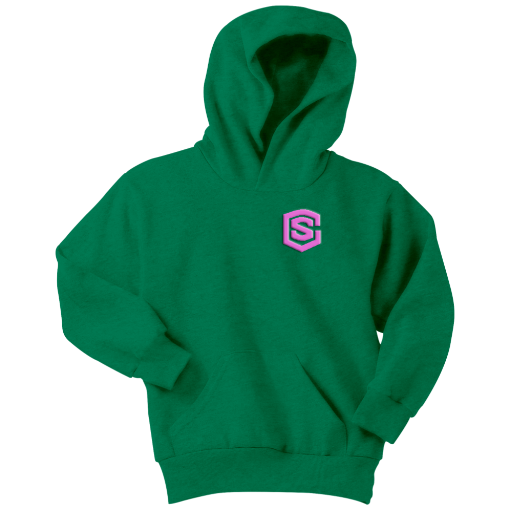 Youth Hoodie WITH PINK LOGO