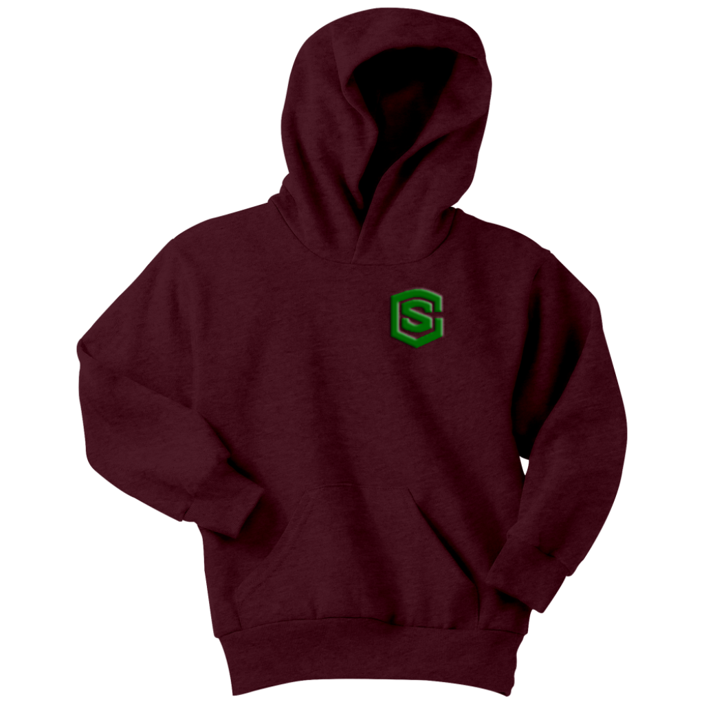 Youth Hoodie WITH GREEN LOGO