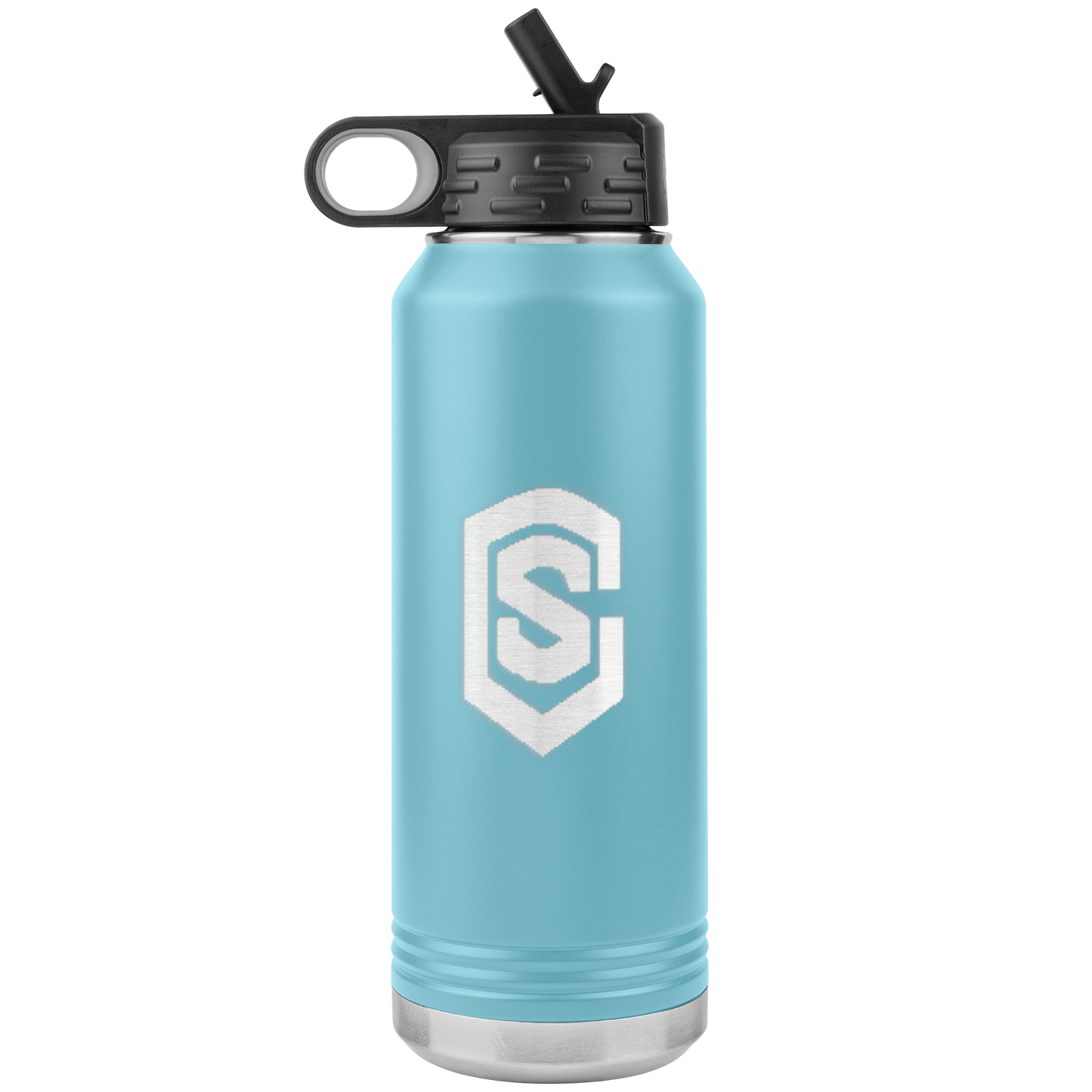 32oz Water Bottle Tumbler WITH BLUE LOGO