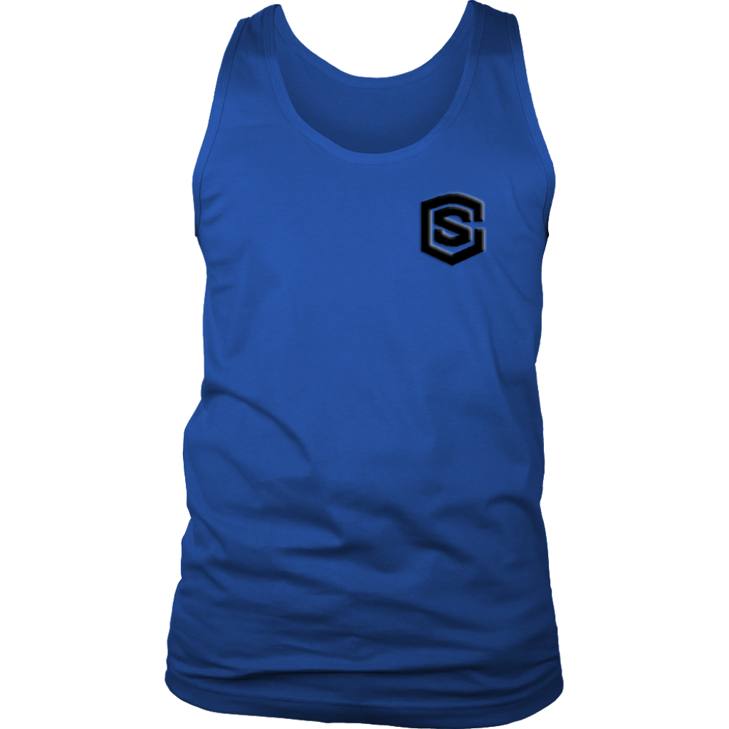 District Mens Tank WITH BLACK LOGO