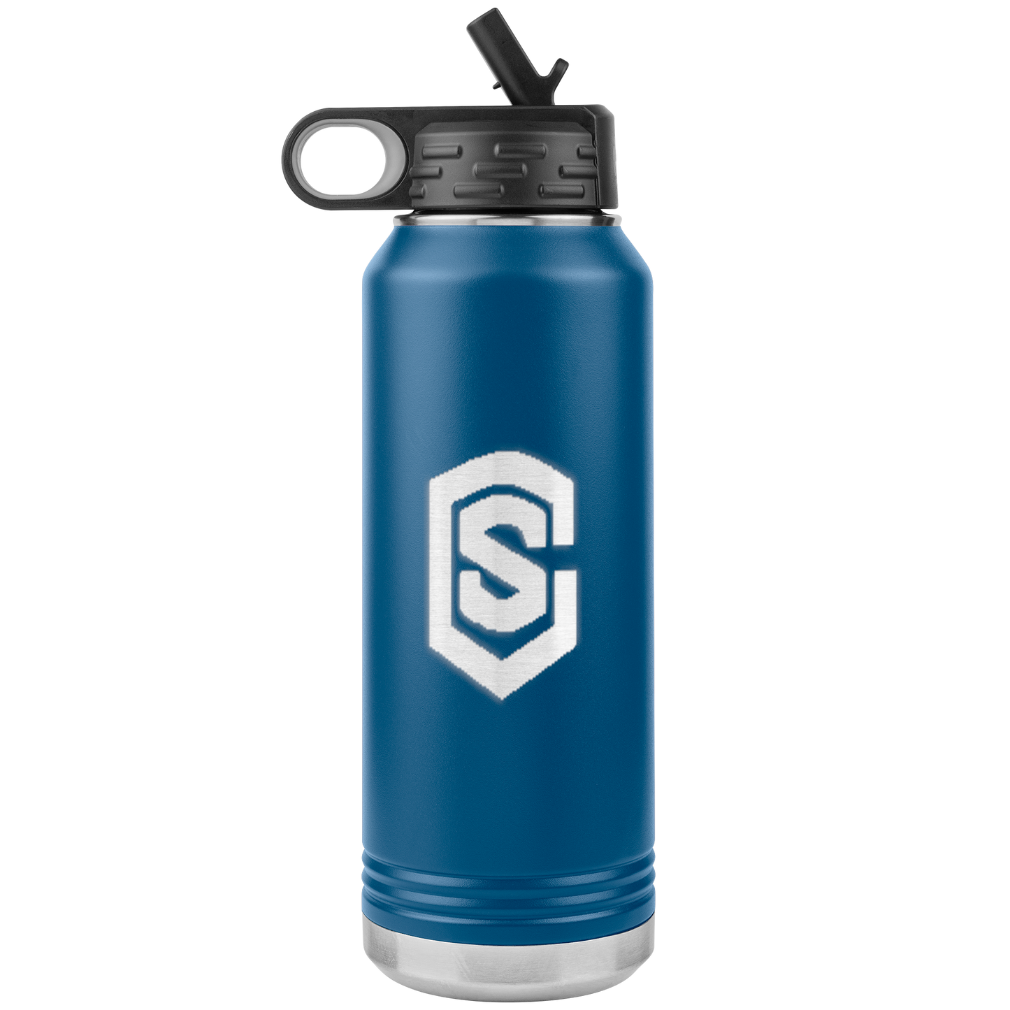 32oz Water Bottle Tumbler WITH BLUE LOGO