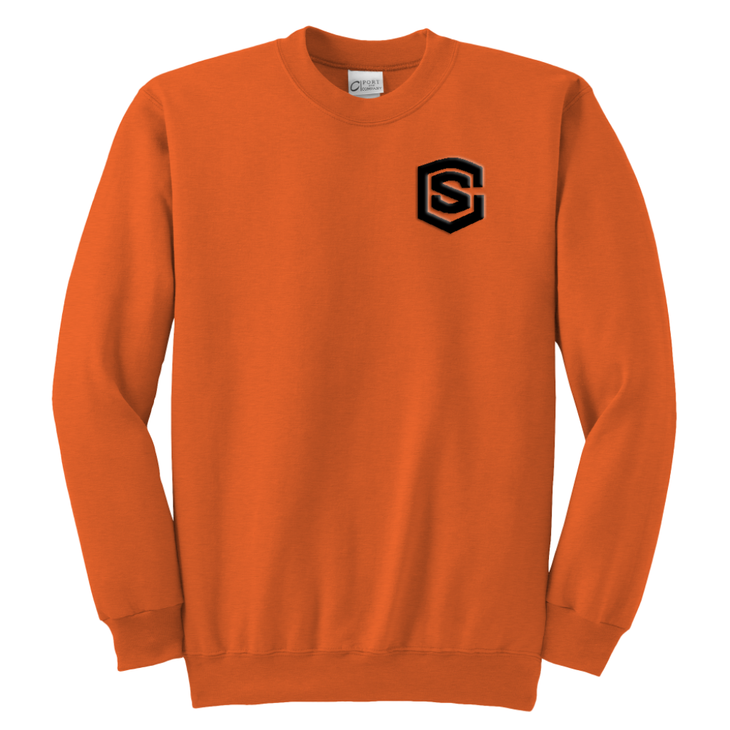Youth Crewneck Sweatshirt WITH BLACK LOGO