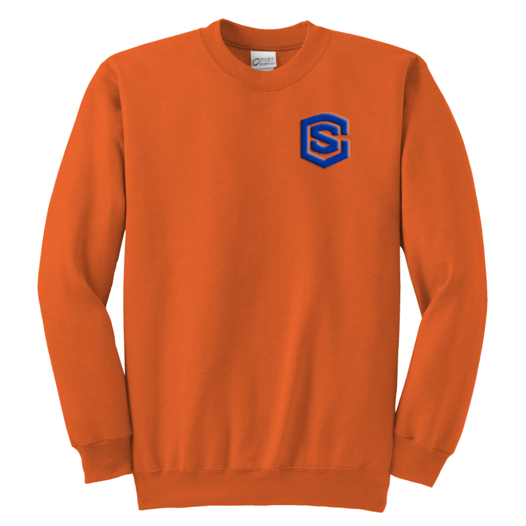 Youth Crewneck Sweatshirt WITH BLUE LOGO