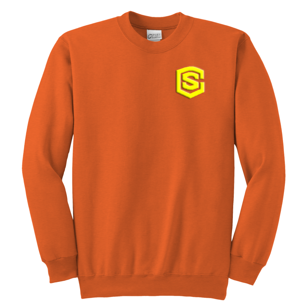 Youth Crewneck Sweatshirt WITH YELLOW LOGO
