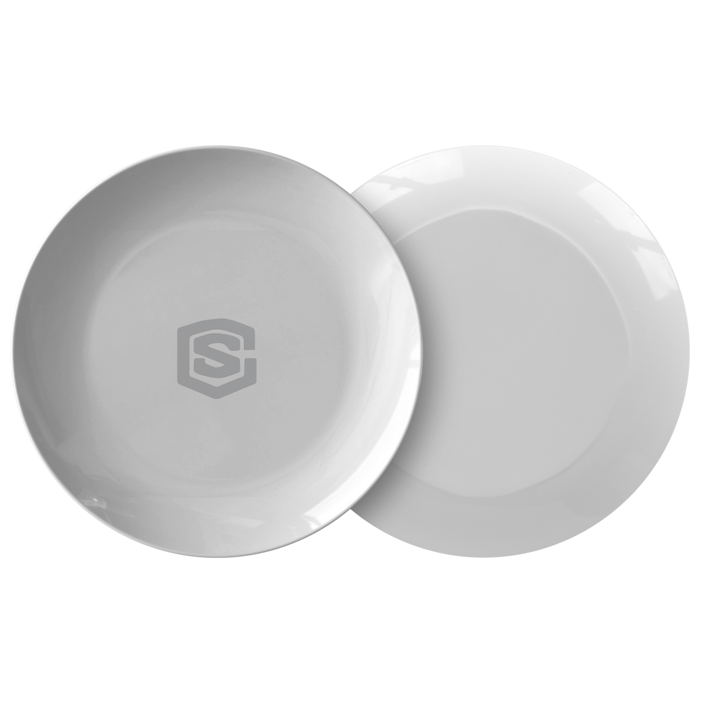 Plate WITH SILIVER LOGO