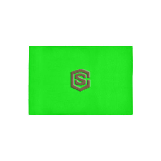 Green Doormat 24" x 16" (Sponge Material) with Brown Logo Doormat 24" x 16" (Sponge Material)