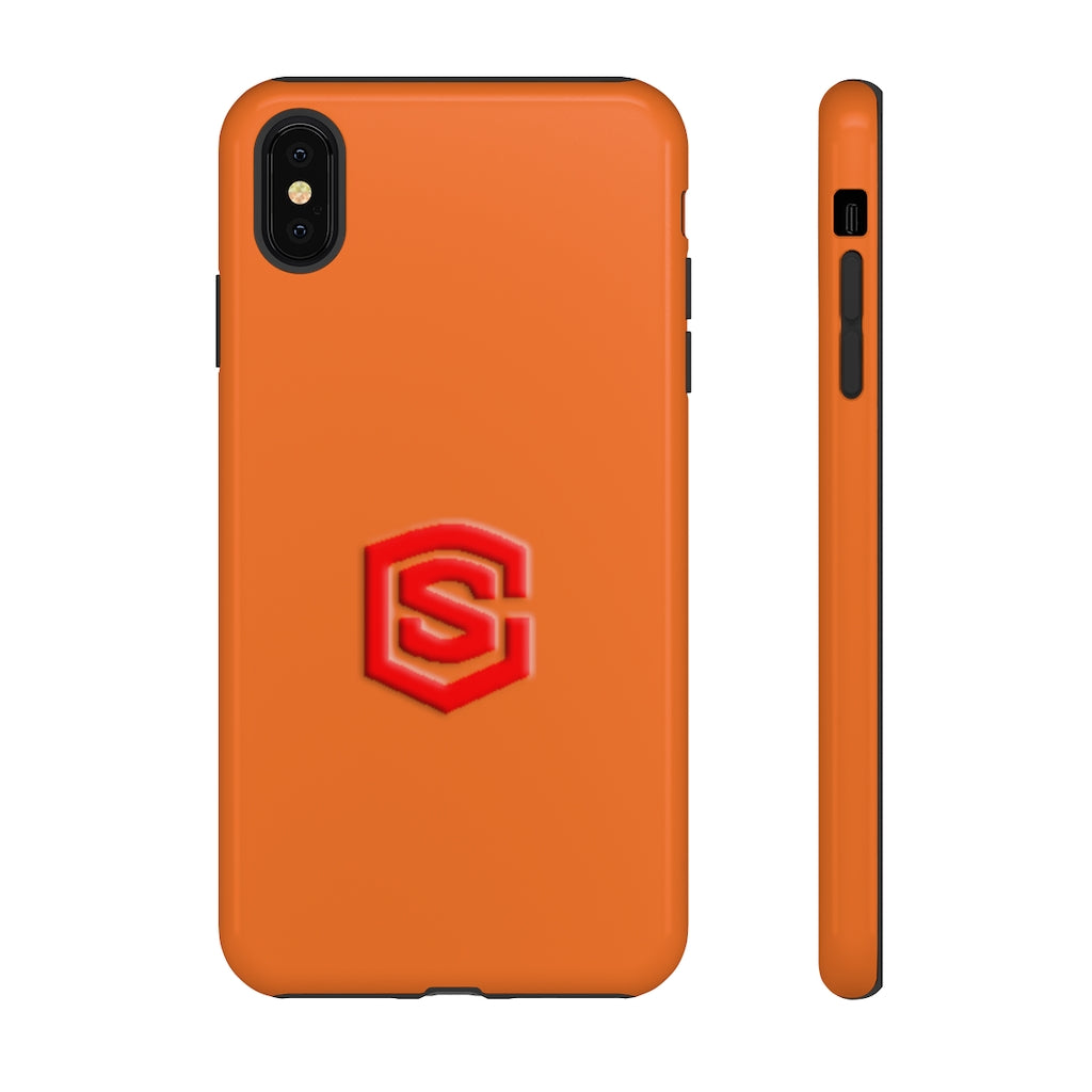 Orange Tough Cases Red Logo