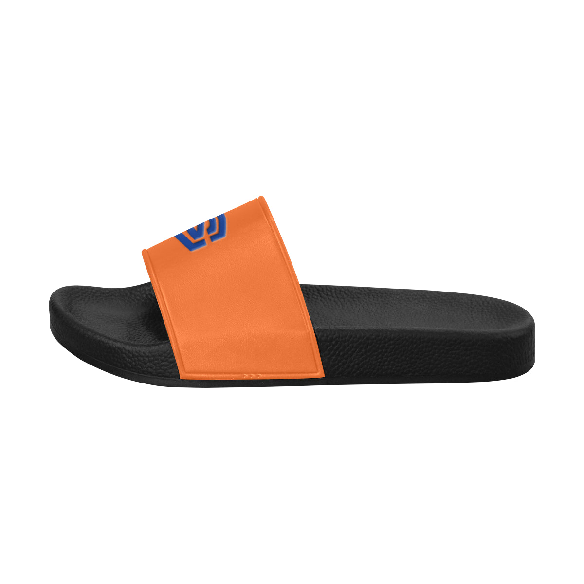 blue logo Men's Slide Sandals (Model 057)