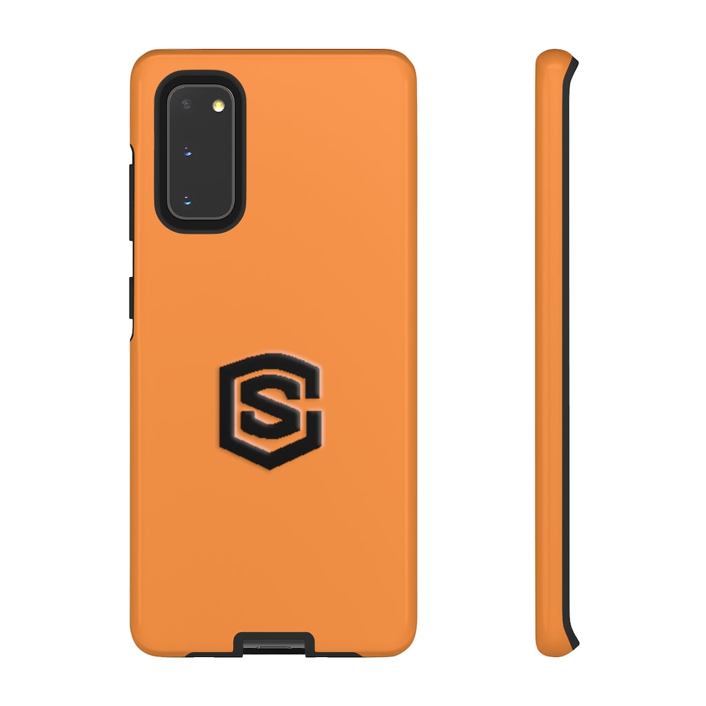 Orange Tough Cases Black Logo