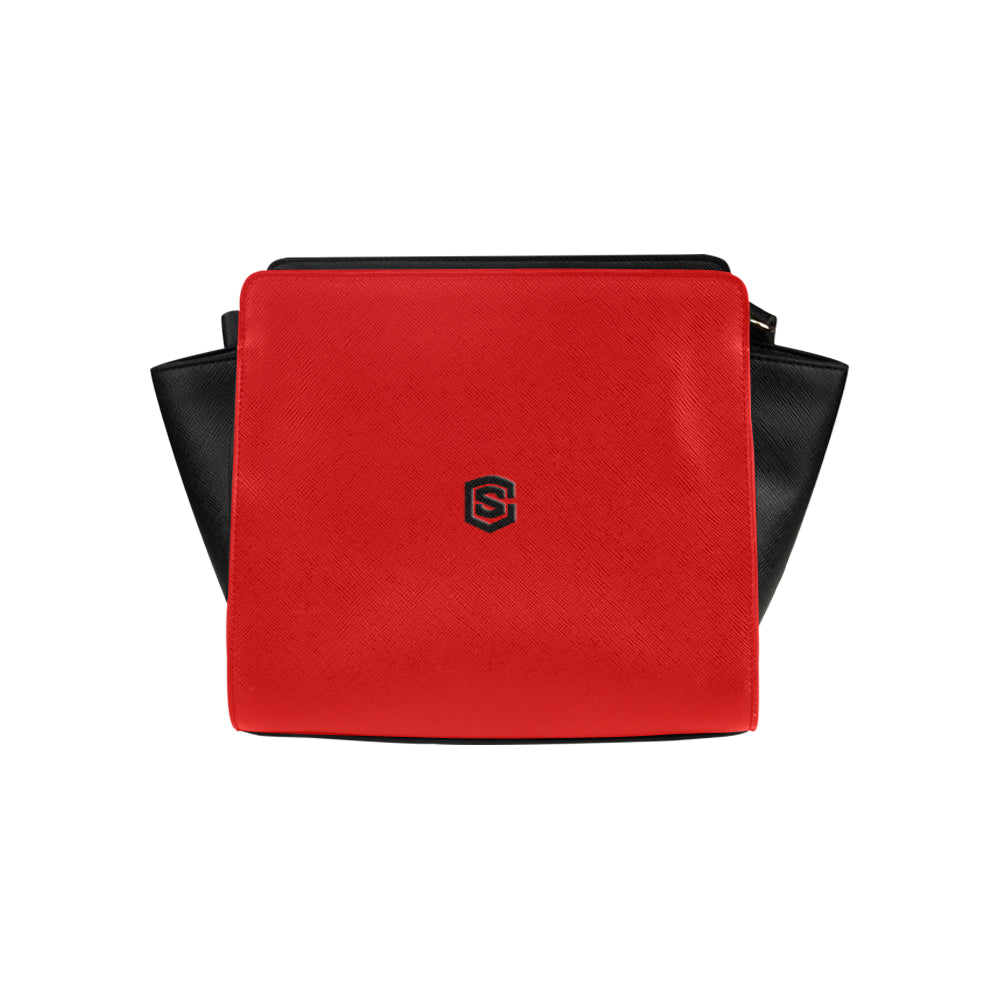 RED SATCHEL BAG black logo Satchel Bag (Model 1635)