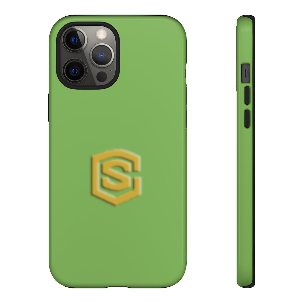 Light Green Tough Cases Gold Logo
