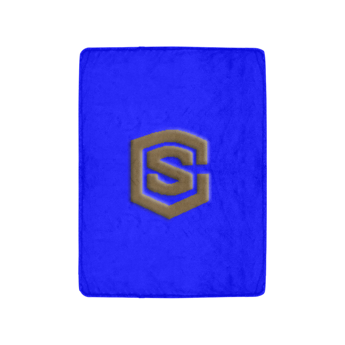 Blue Ultra-Soft Micro Fleece Blanket with Brown Logo Ultra-Soft Micro Fleece Blanket 30"x40"