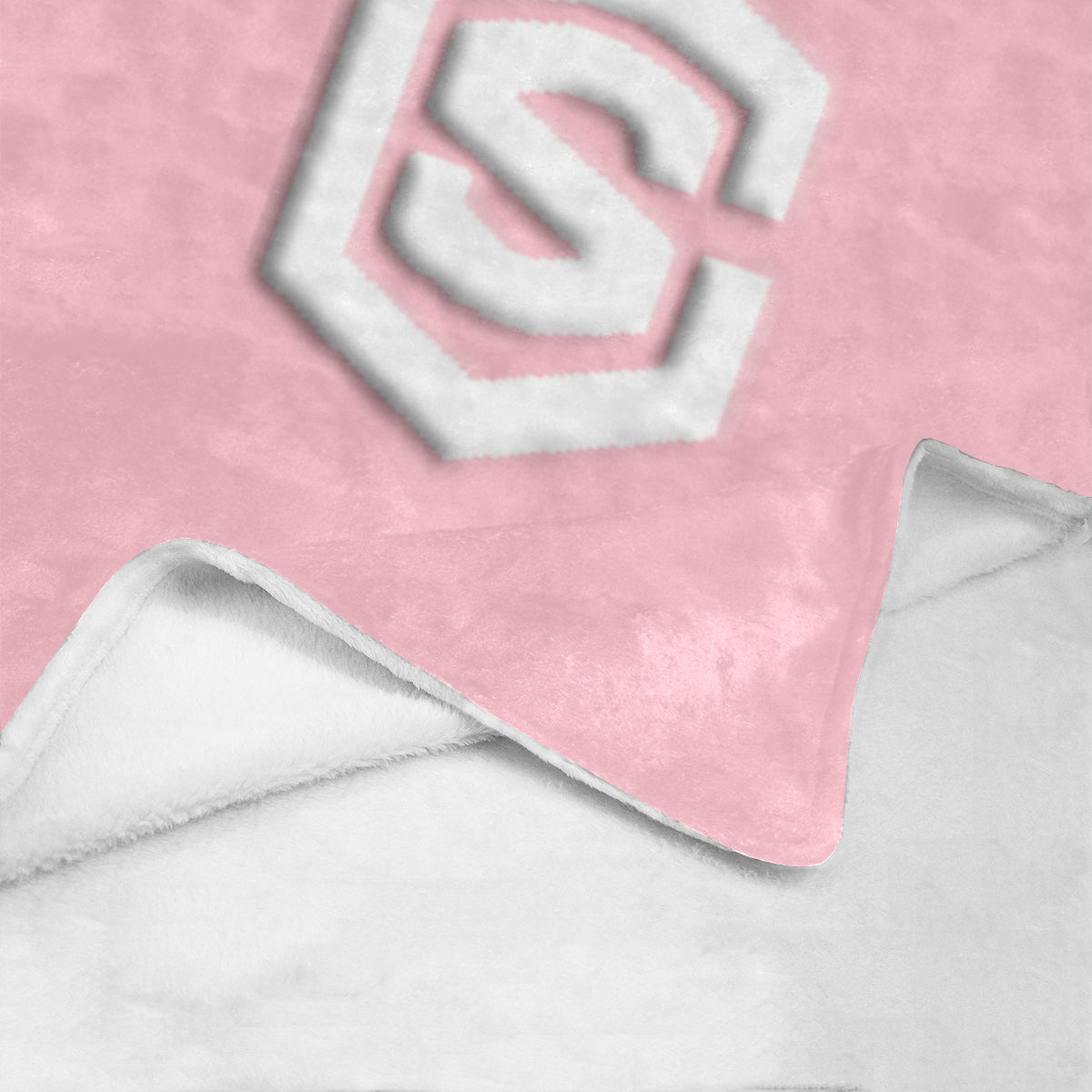 Pink Ultra-Soft Micro Fleece Blanket with White Logo Ultra-Soft Micro Fleece Blanket 30"x40"