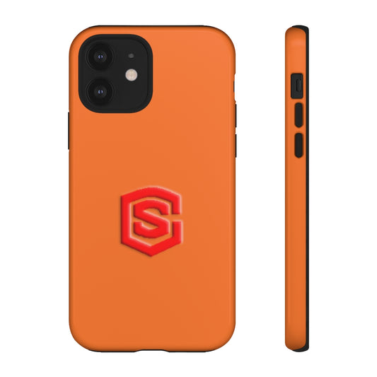 Orange Tough Cases Red Logo